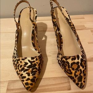 Kitten Heel Leopard Print Shoes